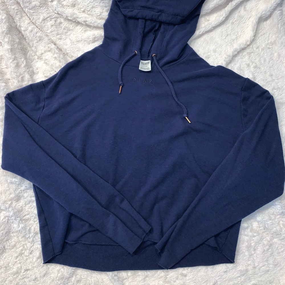 Thin cropped Victoria secret pink sweatshirt